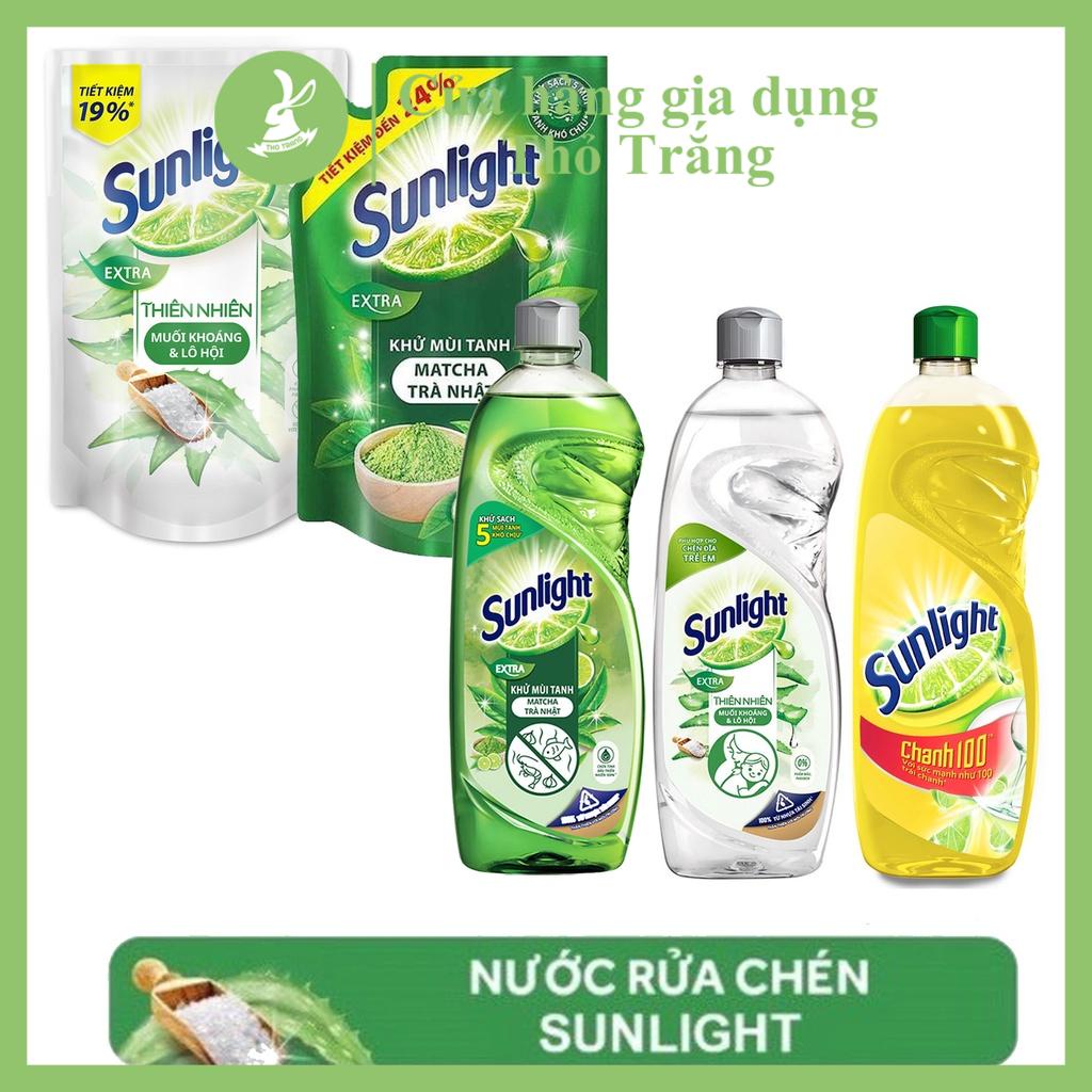 Túi, Chai nước rửa chén Sunlight (400-750ml) đủ các hương