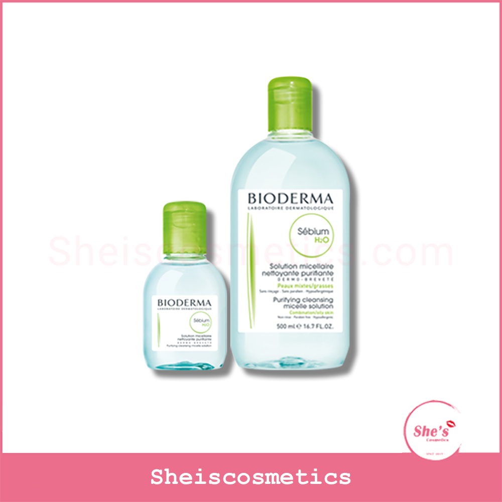 Nước tẩy trang Bioderma Sebium H2O (XANH) dành cho da dầu, da mụn