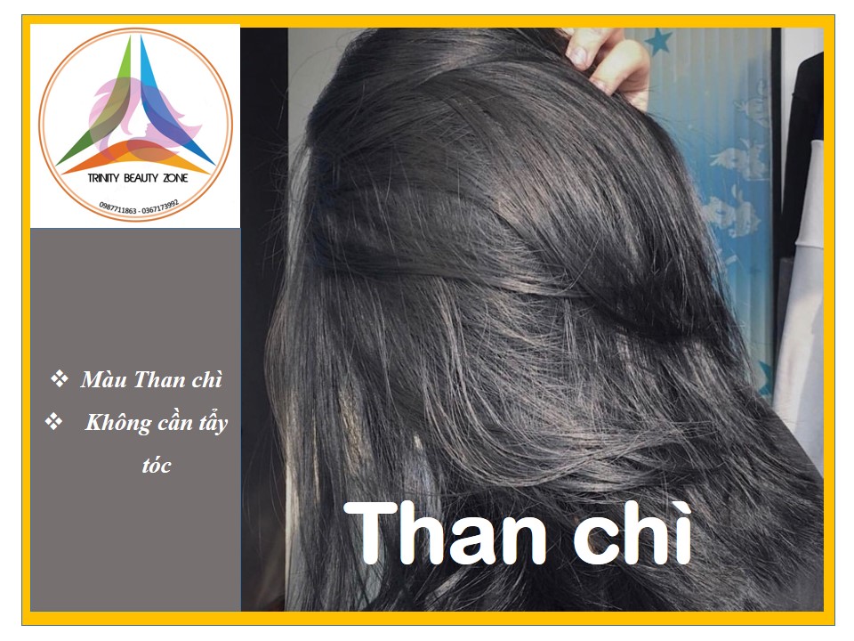 Kem nhuộm tóc hàn màu THAN CHÌ Tặng kèm oxy+ Lược+ Gang tay