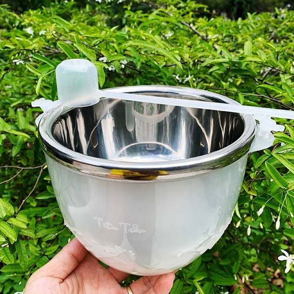 Bát Ướp Lạnh Rượu INOX Tặng Kèm Vá Múc Rượu 1.2 Lít