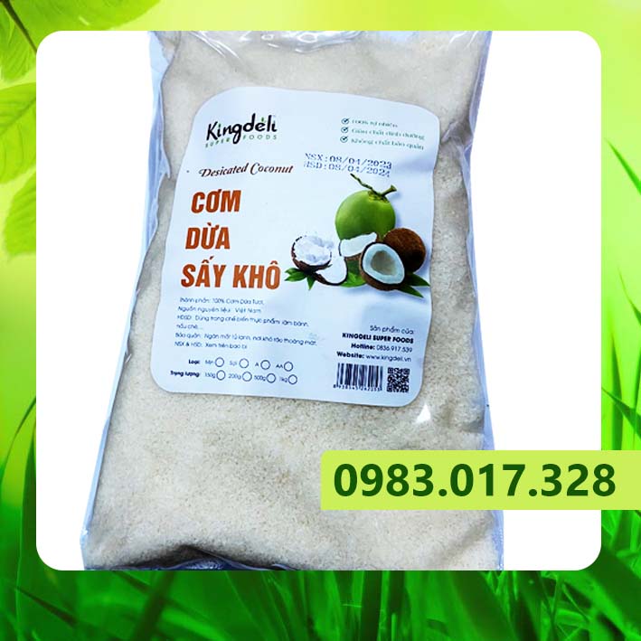 Cơm dừa sấy khô dang Mịn trang trí bánh
