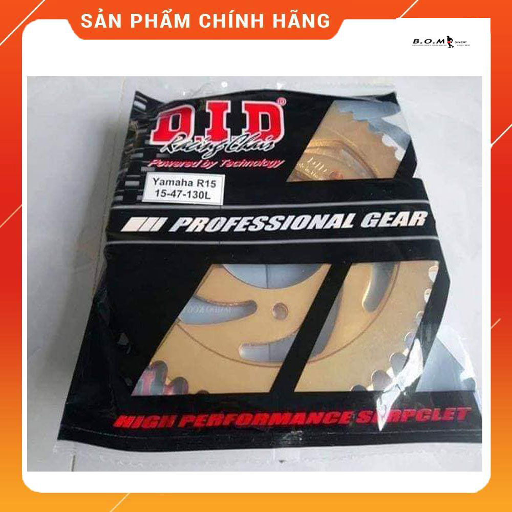 [HCM]Yamaha R15 V2 - Bộ nhông sên đĩa DID vàng nhập khẩu Thailand cao cấp dành cho xe R15 V2 ( Loại 10li - Loại 12li )