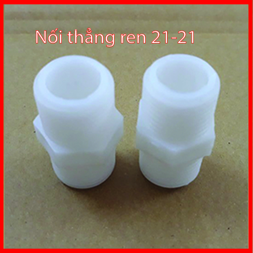Bộ 2 (cút) nối thẳng ren 21 ra 21