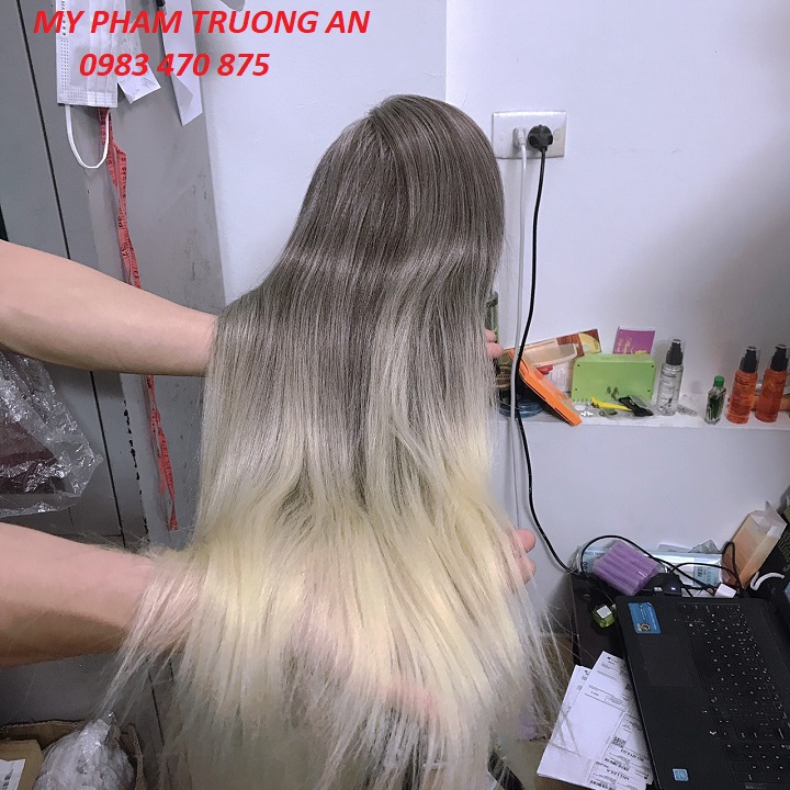 Đầu manocanh học làm tóc Chịu nhiệt độ cao tóc dài 60cm