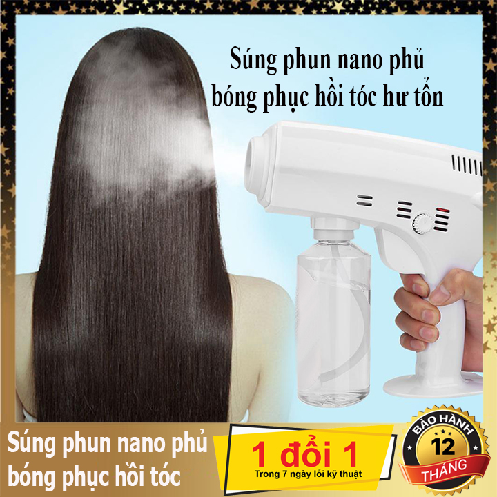 [HCM]MÁY PHUN NANO CẦM TAY PHỤC HỒI TÓC HƯ TỔN XH-040H NANO STEAM SPARAYER