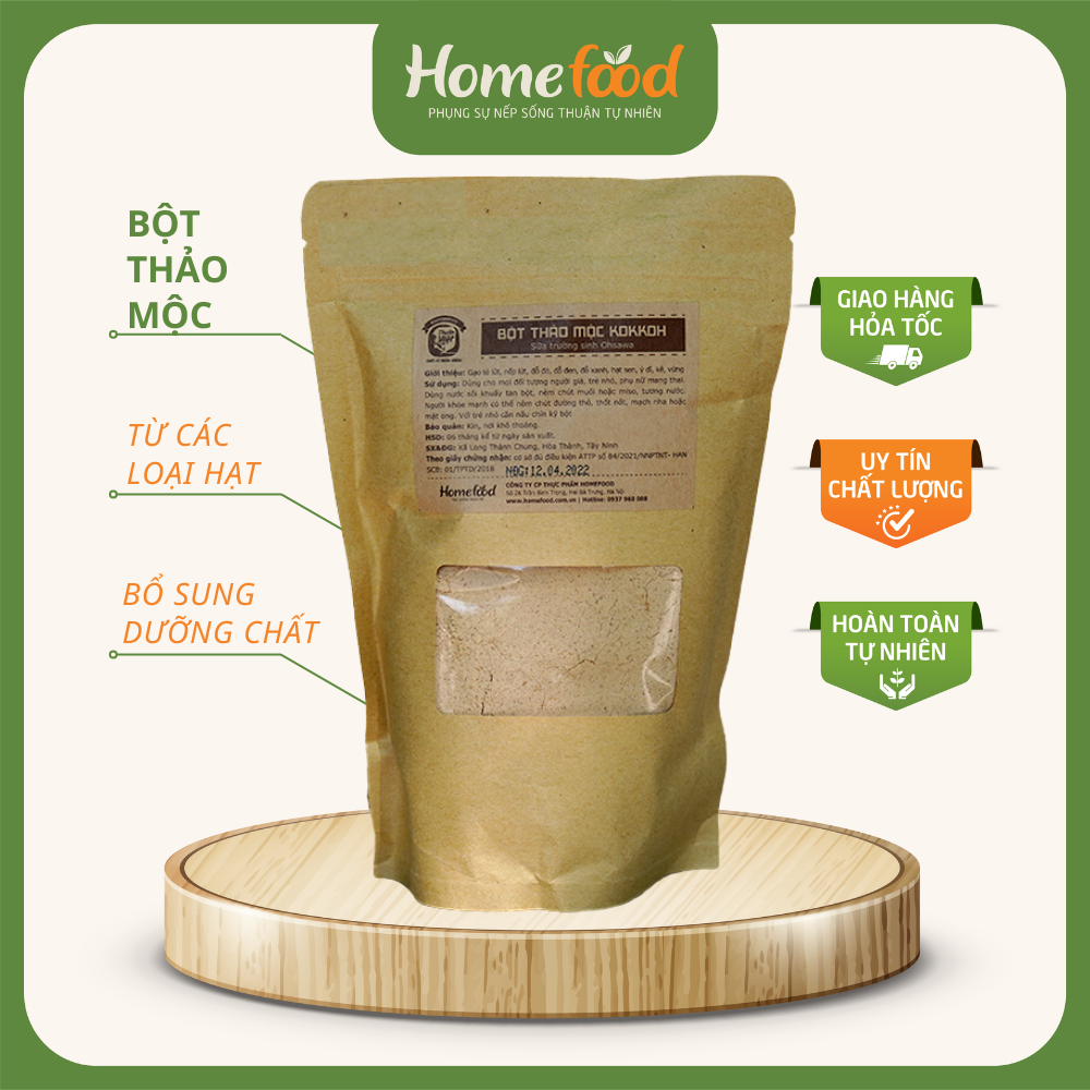Bột thảo mộc koko homefood túi 500g/ bột ngũ cốc các loại hạt