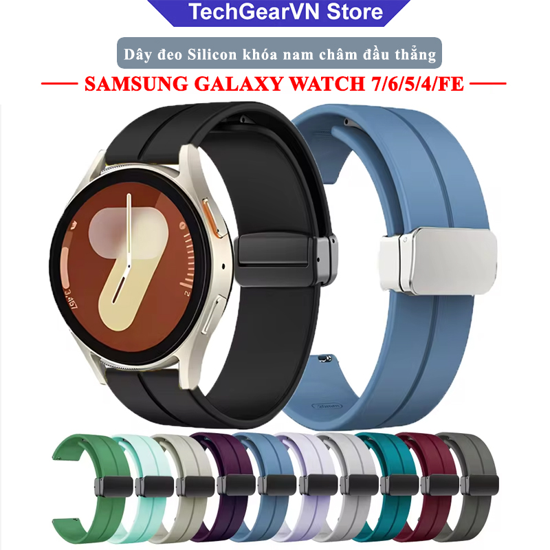 Dây đeo silicon nam châm thời trang Galaxy Watch 6,Galaxy Watch 5,Galaxy Watch 4