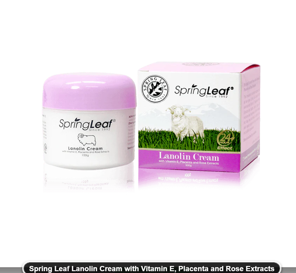 Kem dưỡng Úc chiết xuất nhau thai cừu và vitamin E Springleaf Australia Lanolin Placenta cream 100g