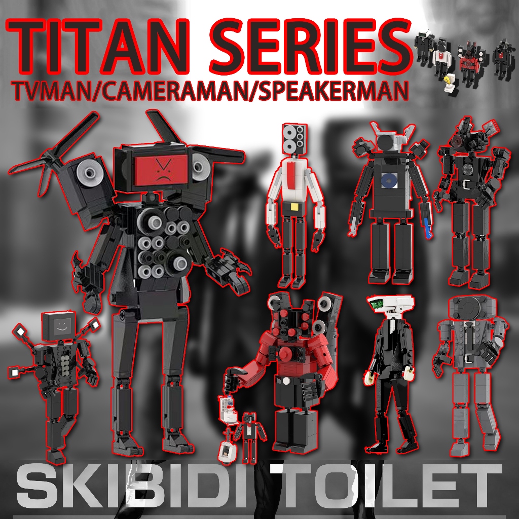 № pds47 Lego Skibidi toilet toys/tvman/titan Speakerman/cameraman/G-man skibidi figures