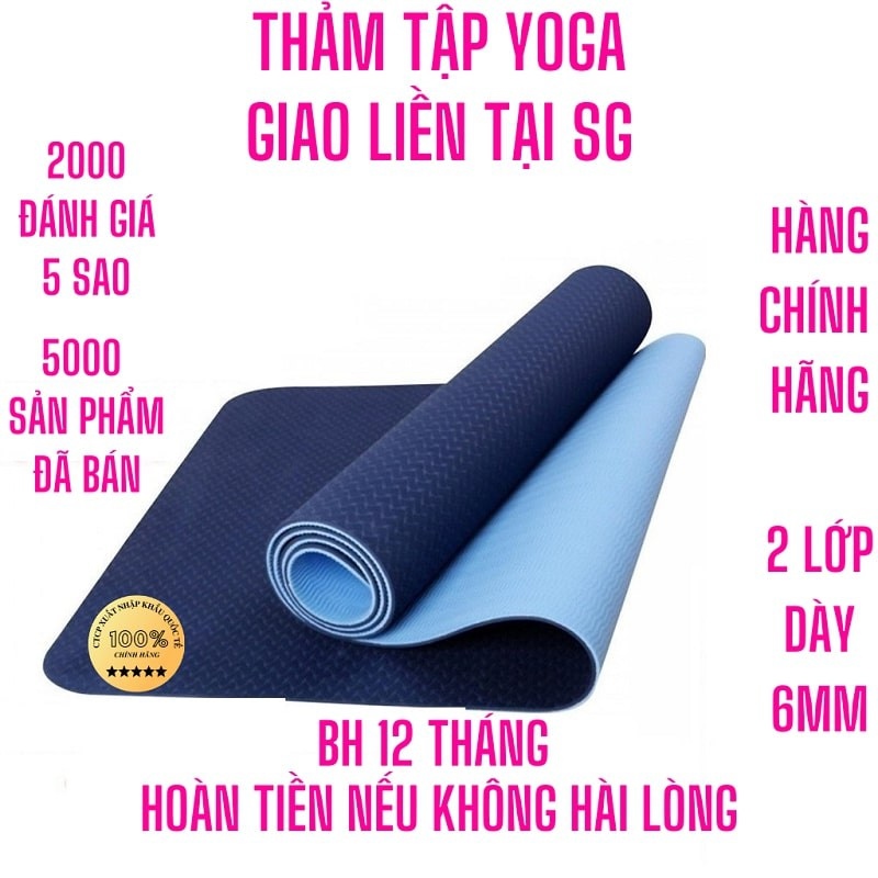 【HOT SALE】 Thảm tập yoga thảm tập gym thảm yoga chống trượt thảm yoga thảm tập thể dục thảm tập yoga chống trượt chính hãng eco