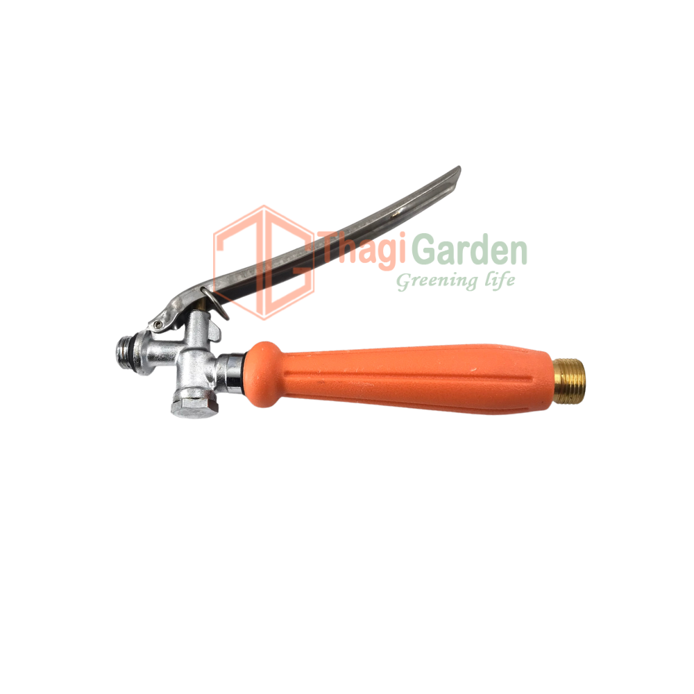 Tay cầm khóa bóp loại dài cho bình xịt tưới cây( kèm Đầu ra ống 10mm)