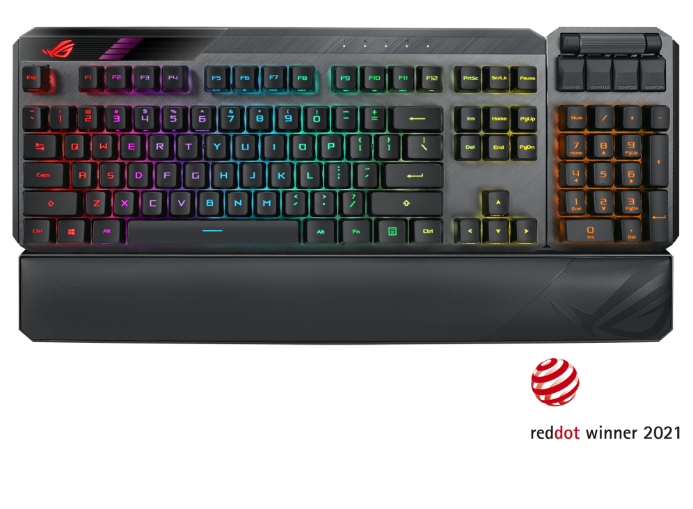 Bàn phím asus rog claymore ii red / blue switch
