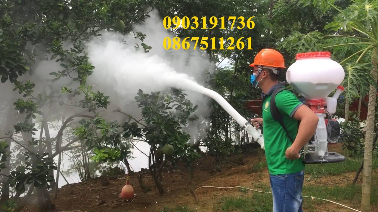 Máy phun vôi bột khử trùng- Máy xạ phân đa chức năng Oshima 3WF- SP