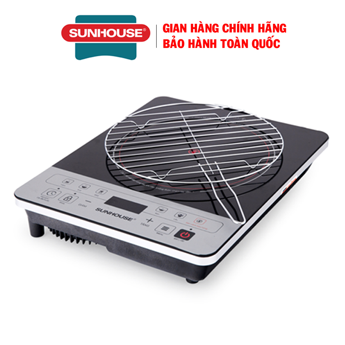Bếp hồng ngoại cảm ứng Sunhouse SHD6005, Bếp hồng ngoại đơn Sunhouse SHD6015, Bếp hồng ngoại SHD6014, Công suất 2000W, Mặt kính cường lực chịu nhiệt 600 độ c, Không kén nồi, Tặng kèm vỉ nướng, Bảo hành 12 tháng