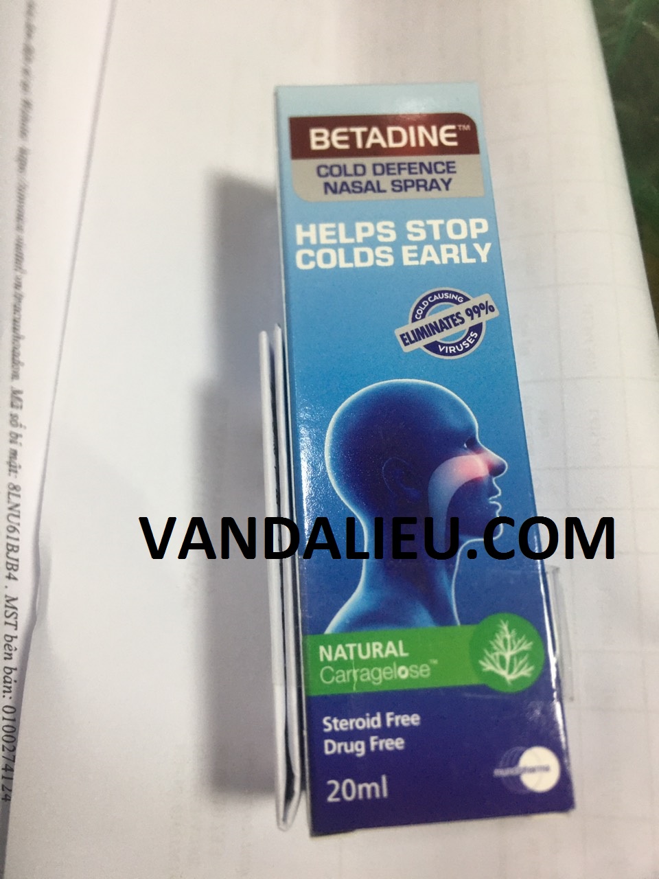 XỊT MŨI NGƯỜI LỚN -BETADINE COLD DEFENCE NASAL SPRAY 20ML