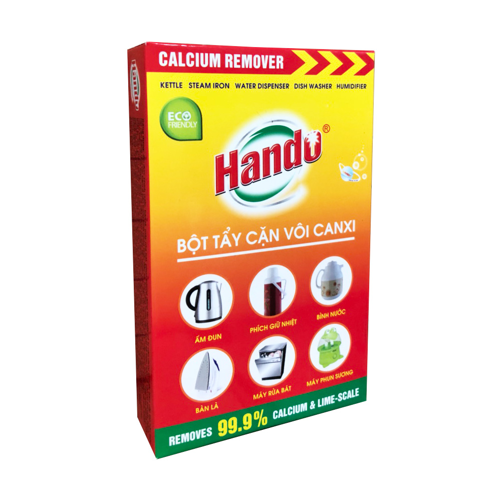 [HCM]Bột tẩy cặn canxi ấm đun nước phích, giữ nhiệt bàn là, máy phun sương Hando GSG312