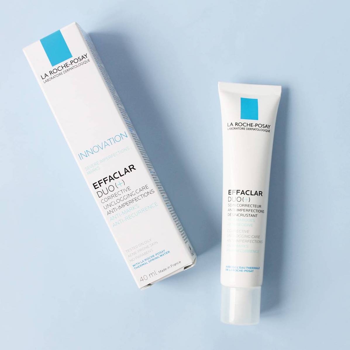 Kem Giảm Mụn La Roche Posay Effaclar Duo+ Corrective Unclogging Care Antiimperfections Anti-Marks Anti-Reoccurence 40ml