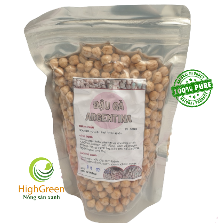 1kg đậu gà hữu cơ không biến đổi gen, hàng nhập khẩu chính hãng, nguồn gốc đảm bảo