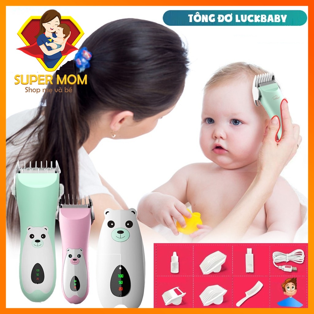 Tông Đơ Cắt Tóc Cho Bé LUKBABY siêu bền(TẶNG KHĂN TRÙM)