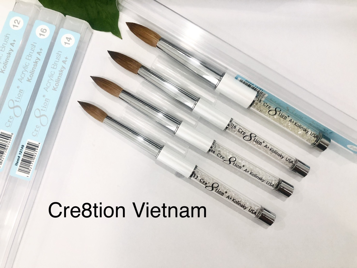 Cọ đắp bột cán đá Cre8tion của Mỹ đủ size