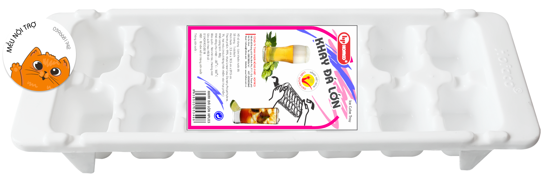 Khay đá lớn - hofaco hpl03