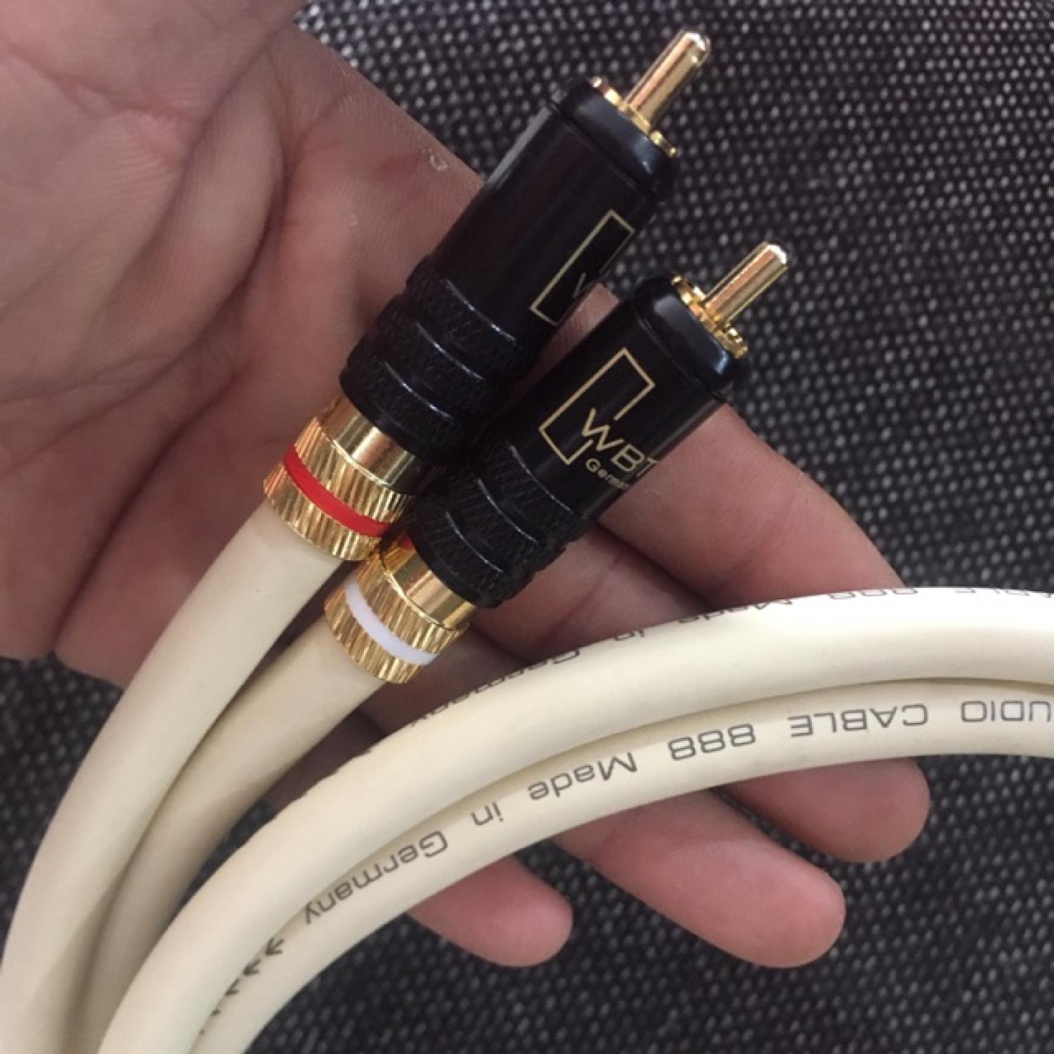 Dây AV WBT Hàng bãi Của đức Hàng cao cấp chuyên phối ɡhép giàn âm thanh cổ