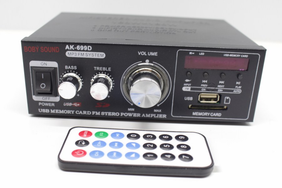 Amply Mini Karaoke WXF AK-699 12V/220V BLUTOOTH