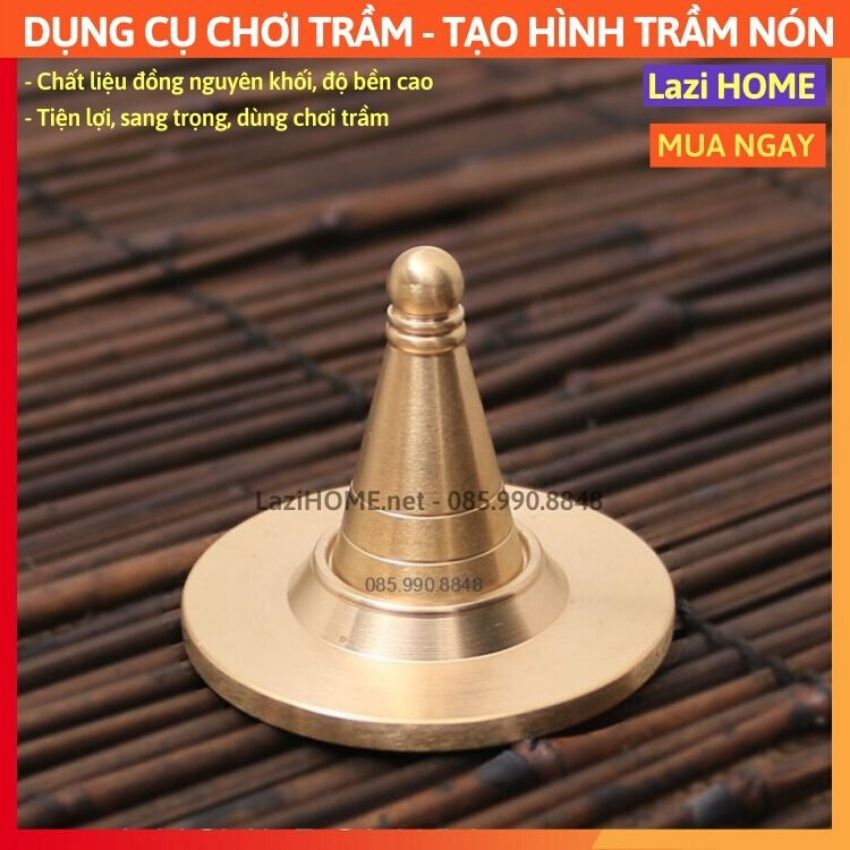 Dụng cụ chơi trầm, Dụng cụ dưỡng trầm, Trầm hương dụng cụ Lazi HOME - {HÀNG CHẤT} Chất liệu đồng, đẹp không tì vết - Dùng để chơi trầm nụ, hương vòng, nhang, trầm bột, bột tài lộc
