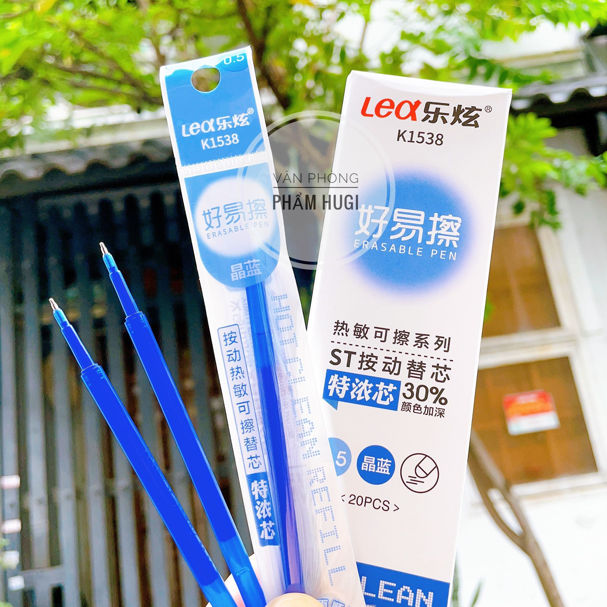 Hộp 20 ruột bút gel Bấm Xóa được loại tốt ruột thay thế cho bút gel Bấm Xóa