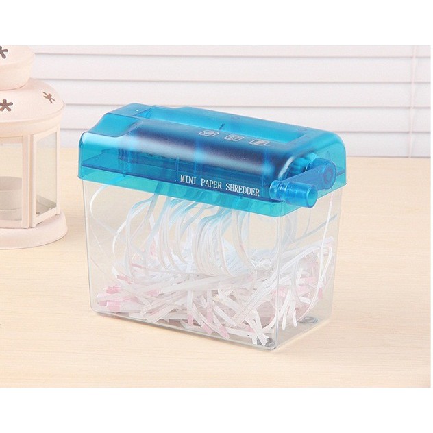Máy hủy giấy mini cầm tay - Máy cắt giấy, phù hợp cho văn phòng, trường học - Máy cắt giấy cầm tay tiện dụng