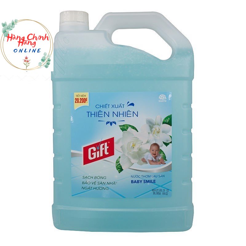 [HCM] Nước Lau Sàn Gift Hương Baby Smile 3,8kg