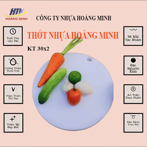 Thớt nhựa gia đình 30 dày 2cm,nhà hàng, khách sạn / thớt nhựa công nghiệp D30 dày 2cm
