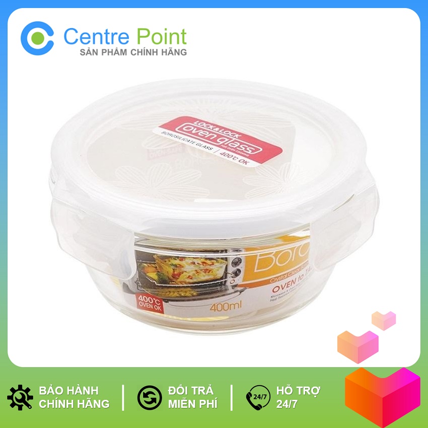Hộp thủy tinh chịu nhiệt cao cấp Lock&Lock Boroseal LLG822 400ml