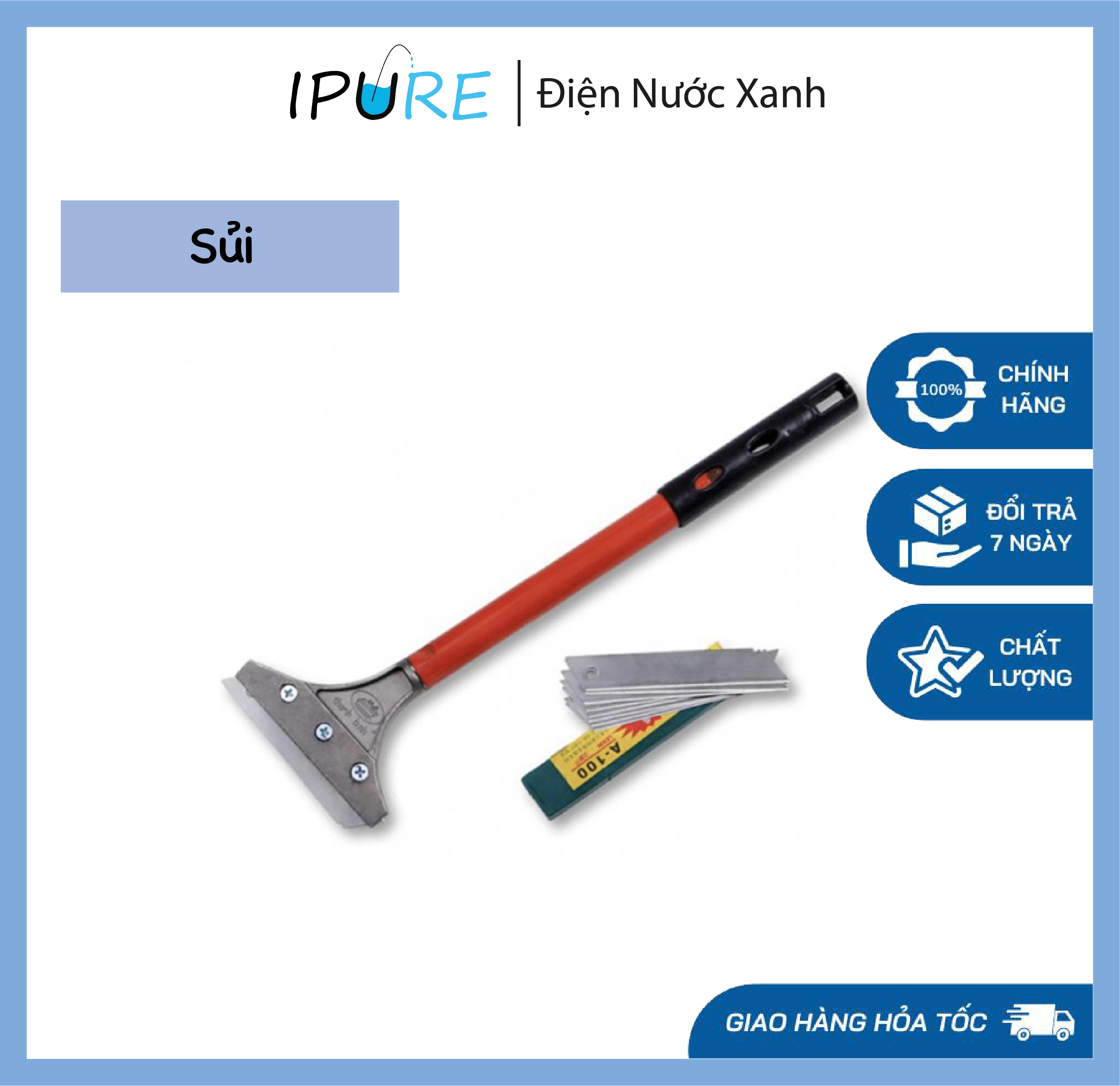 Sủi vệ sinh tường cán nhựa dũi sơn dài 30cm 50cm - dnx ipure