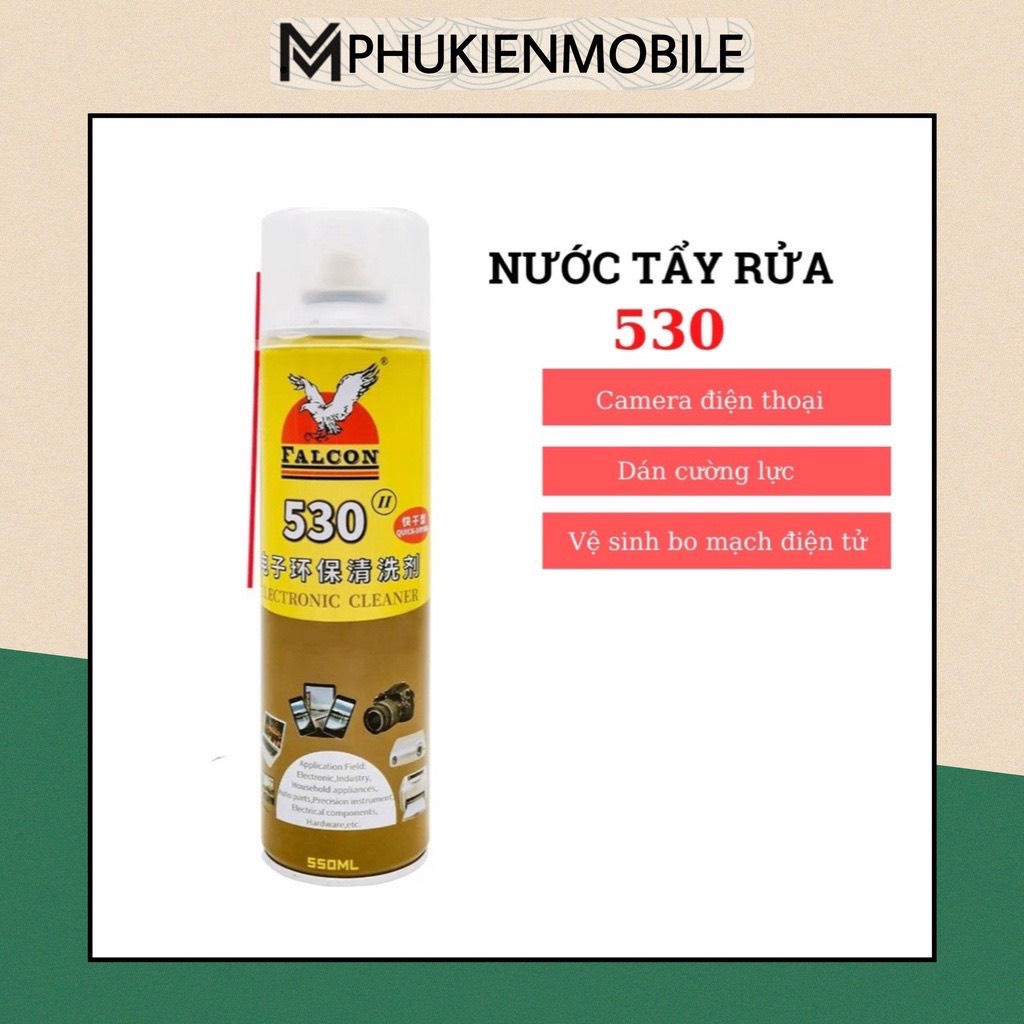 Nước tẩy keo 530- dung tích 550ml - tẩy rửa màn hình điện thoại - keo kính -