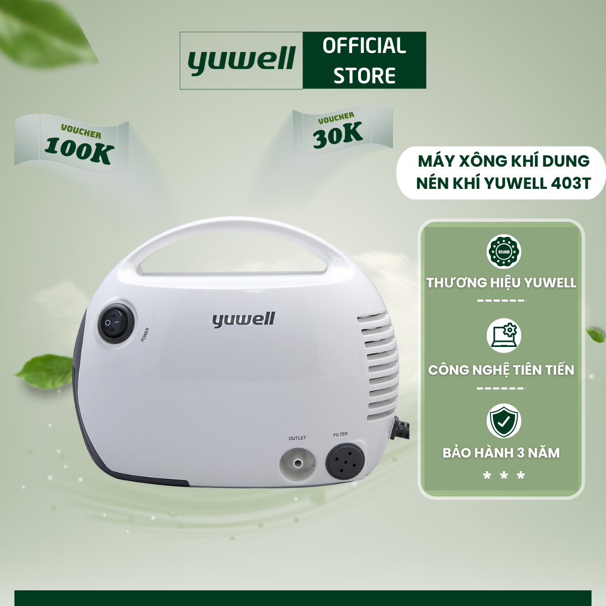 Máy xông khí dung Yuwell 403T