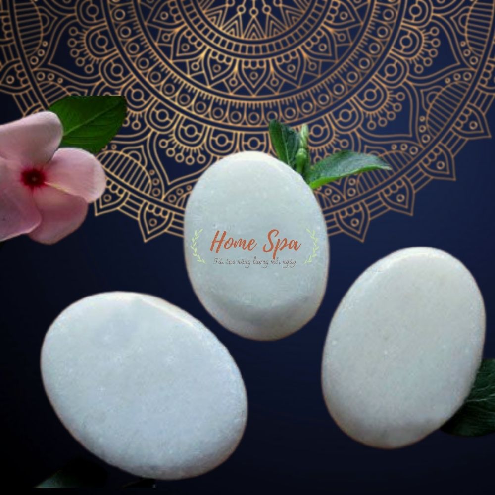 Đá Massage Cẩm Thạch Oval - Se Khít Lỗ Chân Lông - Giảm ngứa do mụn -Da Cháy Nắng - 1 Viên