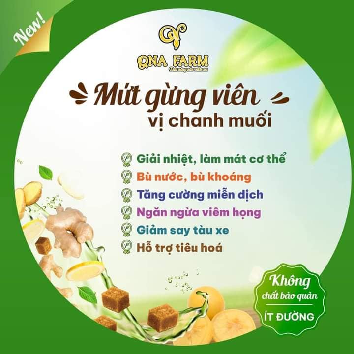 Mứt gừng viên vị chanh muối xứ Tiên 270gram