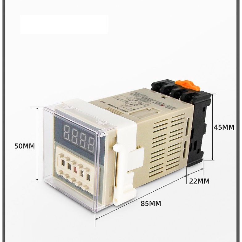 Rơle dh48s s rơ le thời gian dh48s s - dh48ss 12v / 24v / 220v / 380v kèm đế