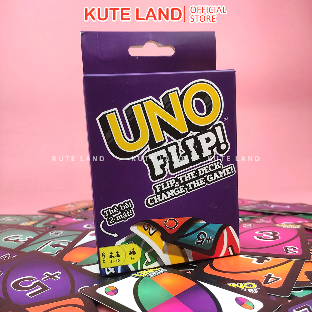 Bộ Bài Uno Fflip phiên bản luật chơi hấp dẫn 110 lá thẻ bài đồ chơi trẻ em