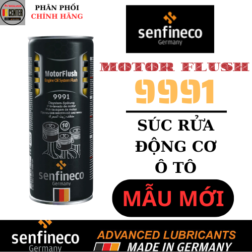 Súc rửa động cơ tẩy cặn bẩn làm sạch khoang nhớt ô tô SENFINECO 9991 Motor Flush Engine Flush dung tích 443ml
