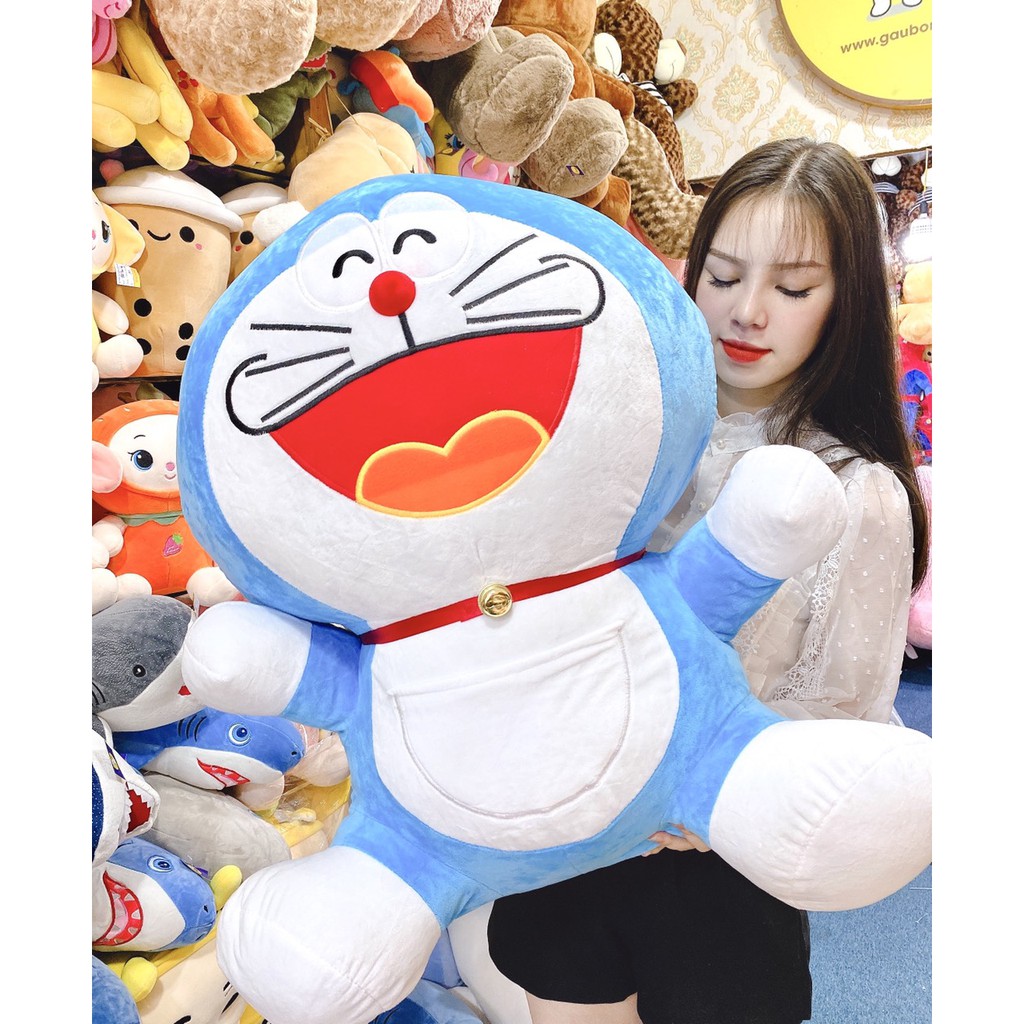 Thú nhồi bông mèo máy doremon 3 kiểu biểu cảm kích thước 35-50-60-70cm mino