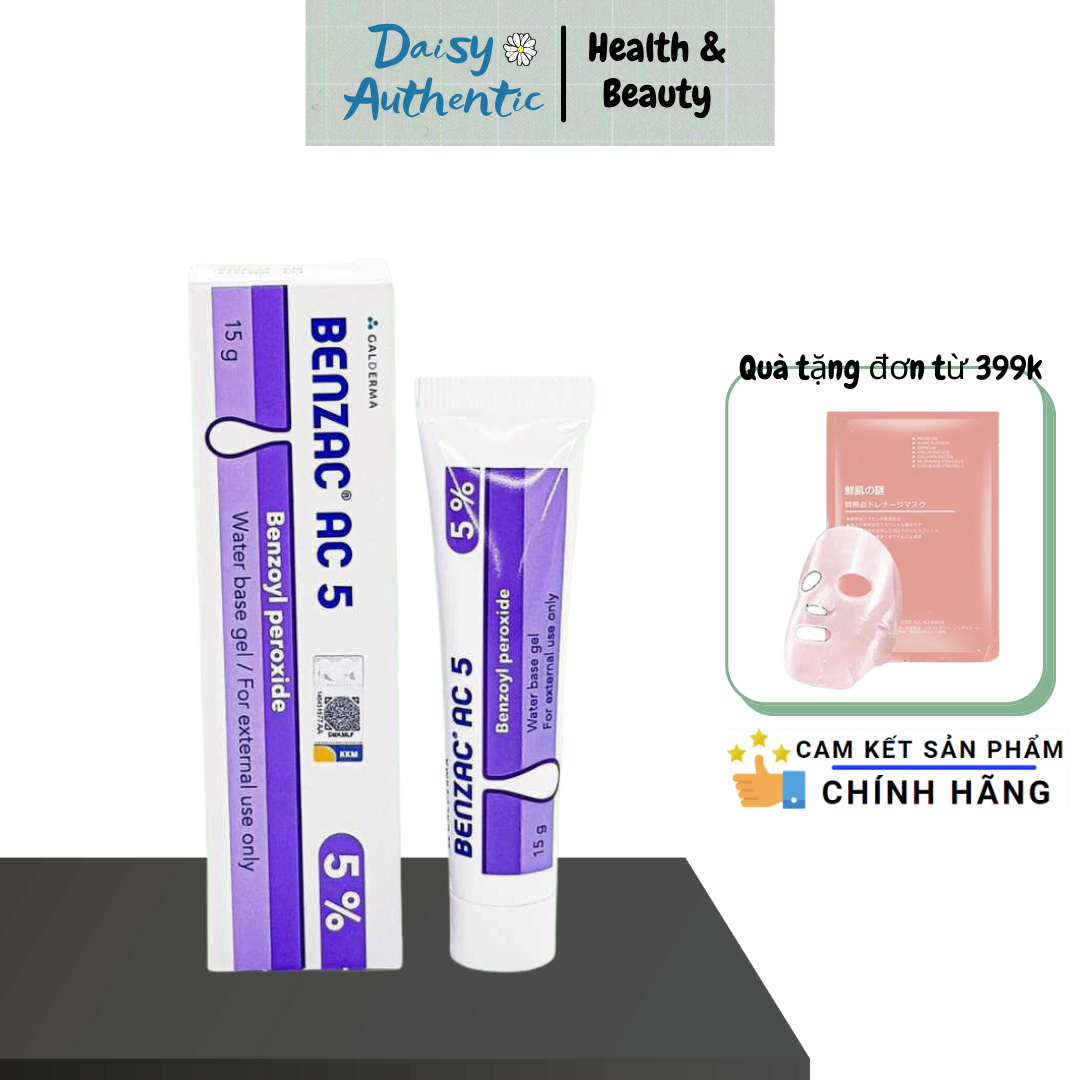 Benzac AC 5% Benzoyl Peroxide 15g - KEM GIẢM MỤN