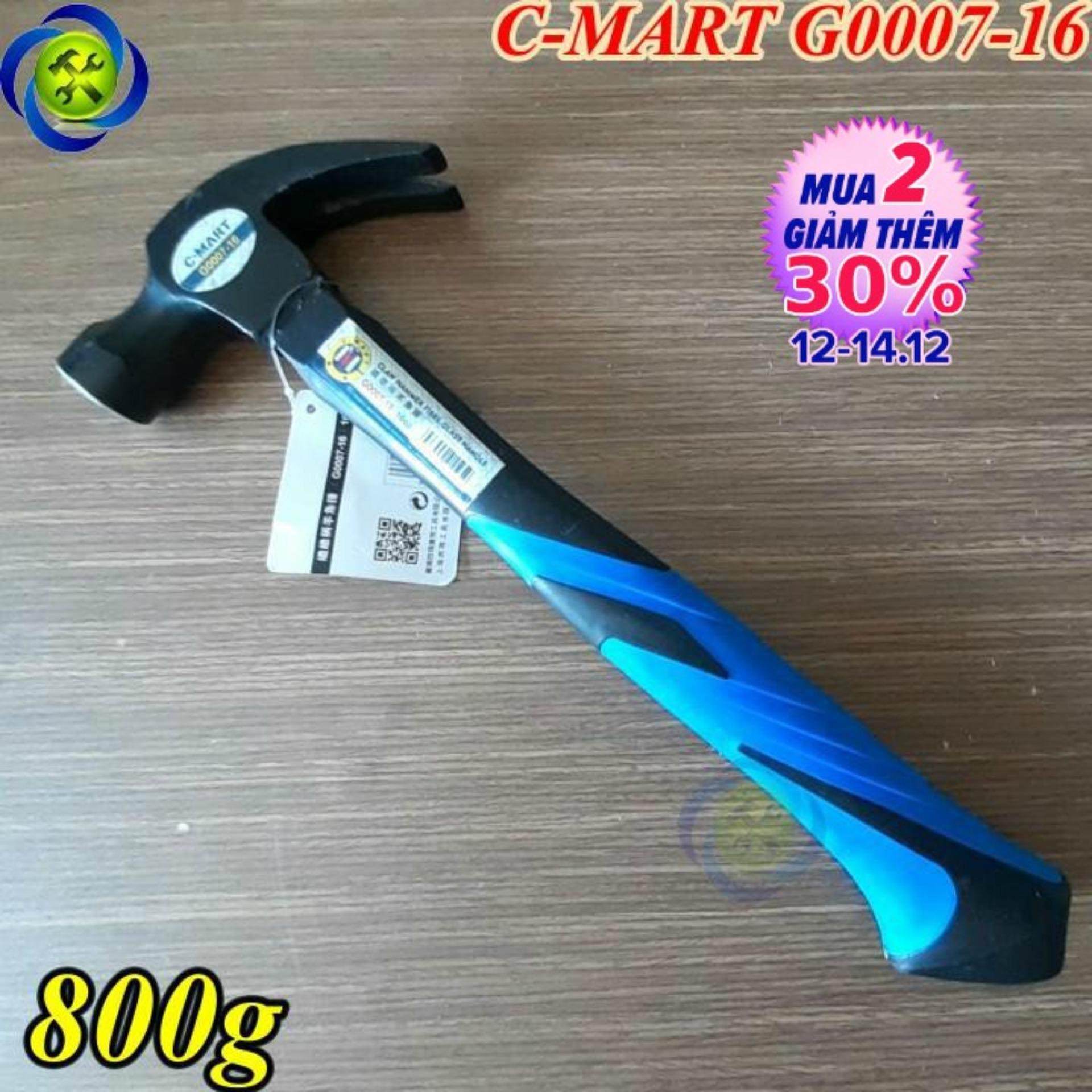 Búa nhổ đinh cán nhựa c-mart g0007-16