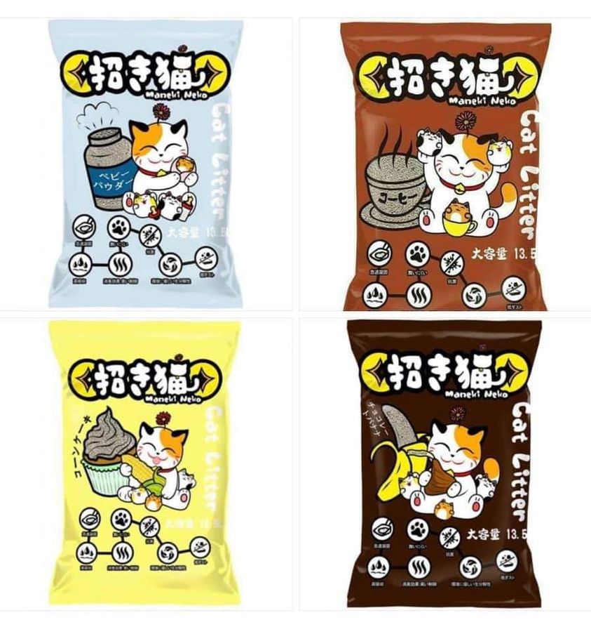 Cát vệ sinh cho mèo maneki neko cat litter 5l