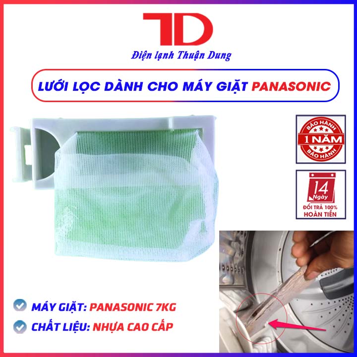 Lưới lọc máy giặt PANASONIC 7kg, túi lọc cặn bẩn và lọc xơ vải khi giặt - Điện Lạnh Thuận Dung