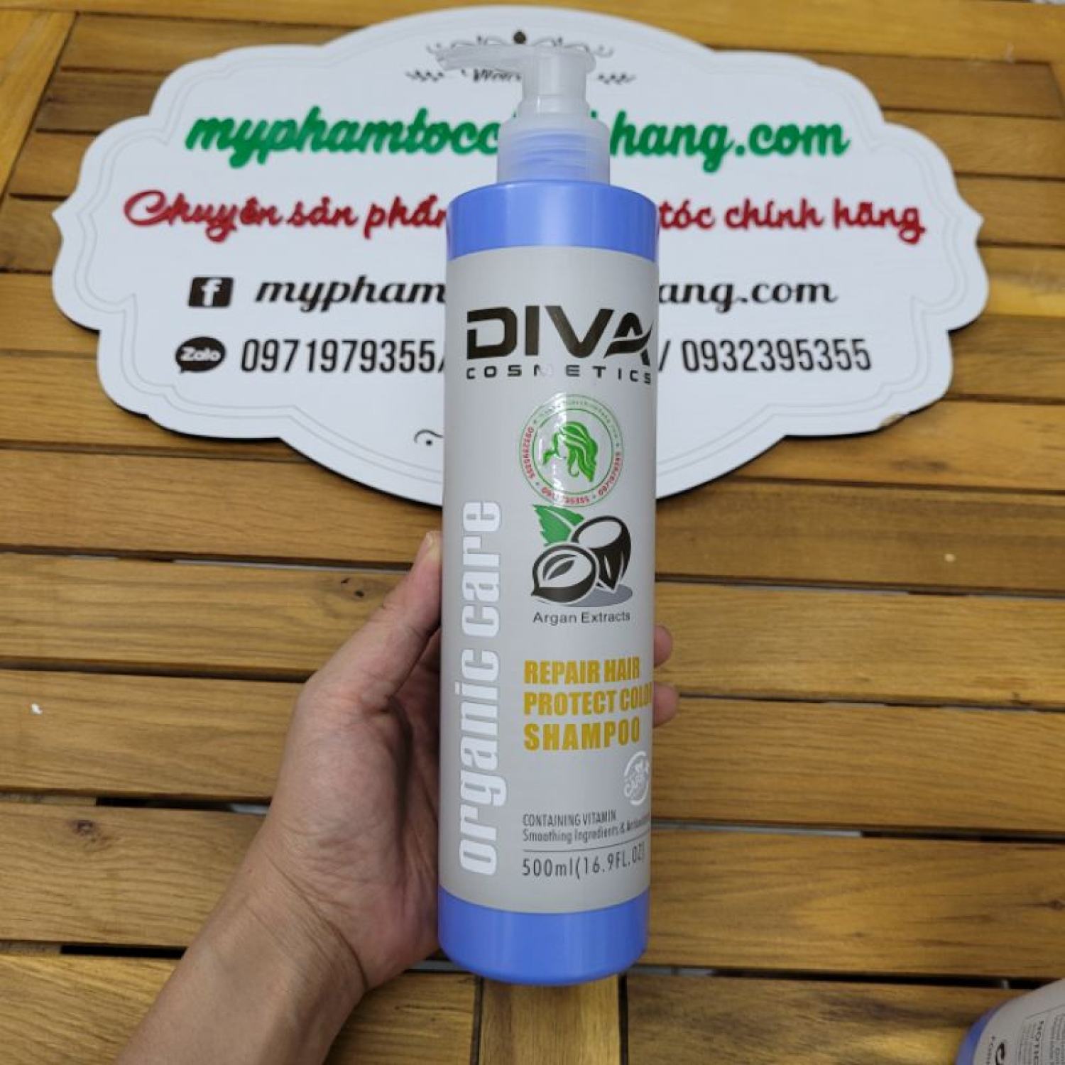 Lẻ dầu gội hoặc dầu xả diva phục hồi và bảo vệ màu nhuộm 500ml - 750ml