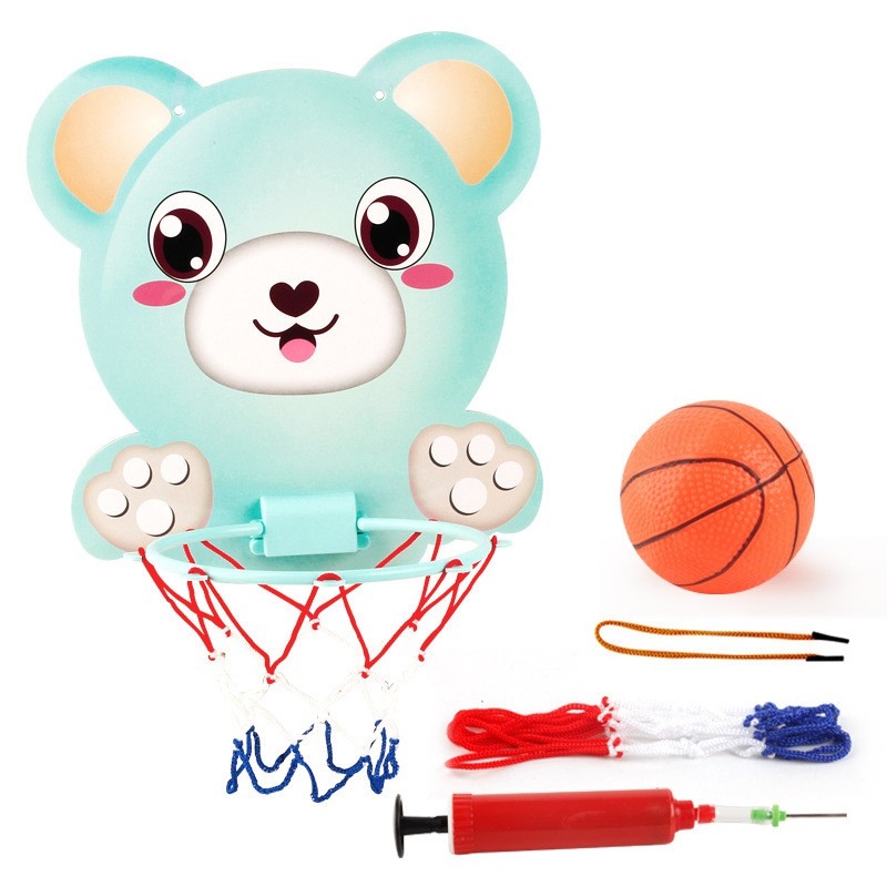 Bộ đồ chơi bóng rổ treo tường mini cho bé rèn luyện phát triển chiều cao, đồ chơi vận động Doli Store