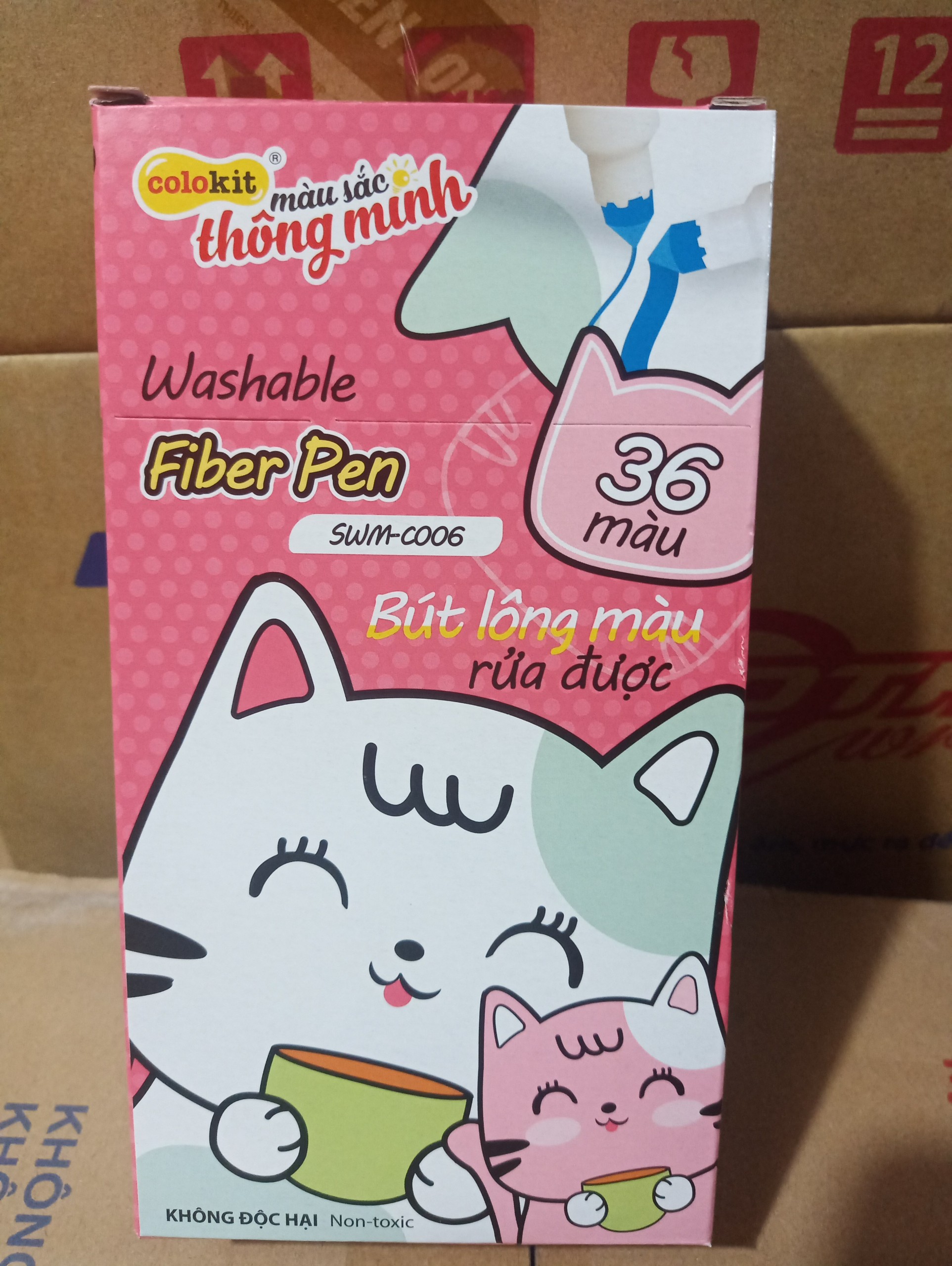 Bút lông màu Fiber Pen rửa được SWM-C006 36 màu