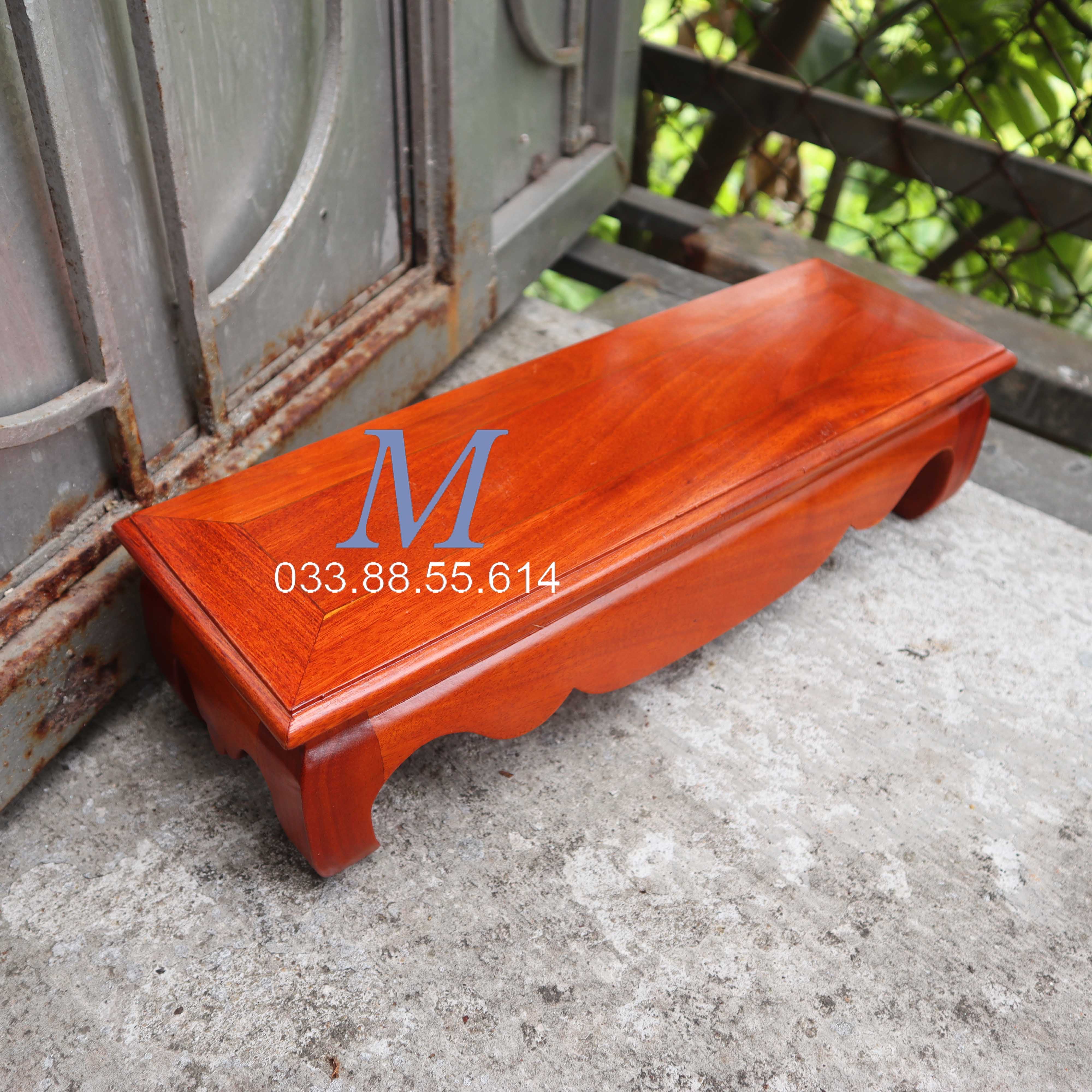 KỶ CHỮ NHẬT ĐẾ BÁT HƯƠNG ĐẾ GỖ HƯƠNG ĐỦ SIZE Đế kê khung ảnh sâu 13cm cao 10cm-ao